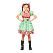Vestido Infantil Festa Junina Quadrilha Menina Caipirinha Marinete