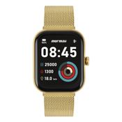 Relógio Smartwatch Mormaii Life Ultra Ref: Molifeuaq/7d Dourado Milanese