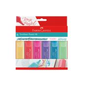 Conjunto De Marca Texto Textliner - Faber Castell - Ponta Pincel - 06 Cores