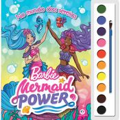 Livro Para Colorir - Barbie - No Mundo Das Sereias - Aquarela - Catavento