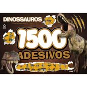 Livro para Colorir com Adesivos - Dinossauros - Catavento