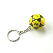 Chaveiro Bola de Futevôlei Mikasa FT-5 - Preto e amarelo