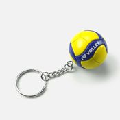 Chaveiro Bola de Vôlei Mikasa Modelo V200W - Amarelo e Azul