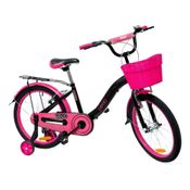 Bicicleta Infantil Good Mood Aro 20 Freio V-Brake sem Marchas | Girl Power Preto