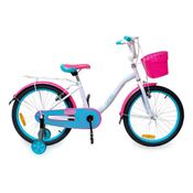 Bicicleta Infantil Good Mood Aro 20 Freio V-Brake sem Marchas | Girl Power Branco