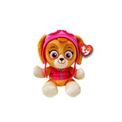 Pelúcia Skye Patrulha Canina Ty Beanie Babies 20cm Original Macia Rosa e Segura Para Crianças