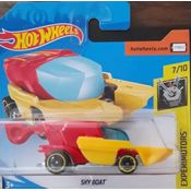 Hot Wheels Experimotors - Sky Boat vermelho