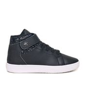 Tênis Infantil Izalu Cano Alto Glitter Preto