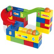 Blocos De Montar - Cotiplas - Coti Block - Pista Divertida - 48 Peças