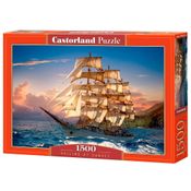 Puzzle 1500 Peças Navegando ao Pôr-do-sol - Castorland Importado 1514312