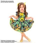 Vestido Festa Junina Infantil Luxo de Quadrilha