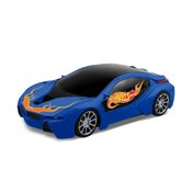 Carro De Corrida - Hot Whells - 1:16 Rc - Luzes De Corrida - Azul