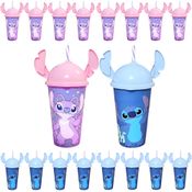 40 Copos Stitch e Angel com Orelhas para Festa Infantil Decoração p/ Sacola Surpresa