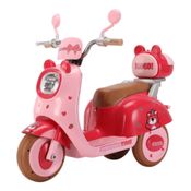 Moto Elétrica Infantil Menina Cute Rosa 6V