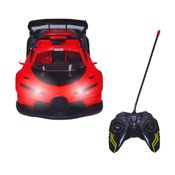 Carrinho de Controle Remoto Carro Esportivo Bugatti Vermelho