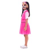 Fantasia Infantil Premium Patrulha Canina Skye Original com Máscara