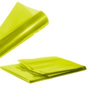 Kit 23 Folhas de Papel Celofane Amarelo 90cm x 90cm