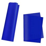 Kit com 123 Folhas Papel de seda Azul Escuro 48mm x 60mm
