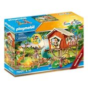 Playmobil Family Fun Aventura Na Casa Da Árvore - Fogueira C/ luz – 101 peças
