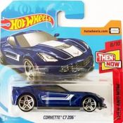 *Embalagem danificada* Hot Wheels Then and Now - Corvette C7 Z06