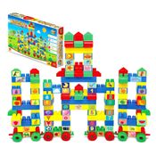 Castelinho Blocos de Montar Brinquedo Infantil 128 Peças