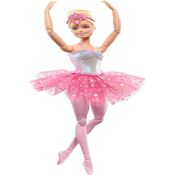 Barbie Fantasy Bailarina com Luzes Brilhantes Rosa Mattel