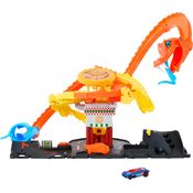 Pista Hot Wheels City Ataque de Cobra vs Pizzaria Mattel