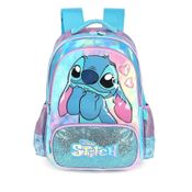 Mochila de Costas Luxcel Stitch Glitter Cute Azul