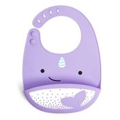 Babador Cata Migalhas Silicone Zoo Baleia Skip Hop Lilás