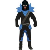 Fantasia Ninja Infantil Preto de Luxo pra Meninos de Luxo Completa