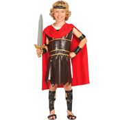 Fantasia Guerreiro Romano Infantil de Luxo Completa
