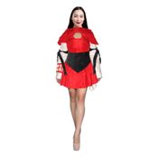 Fantasia Gueixa Feminina Roupa Guerreira Samurai de Luxo