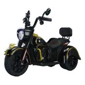 Moto Elétrica Grande Infantil Menino Menina Preta
