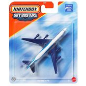 Avião Comercial Boeing 747-8  - Sky Busters - Matchbox - Mattel