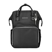 BOLSA MATERNIDADE LUXO SIENA BLACK SILVER - KIKKA BOO