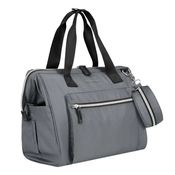 BOLSA MATERNIDADE LUXO MAXI GREY (CINZA) - KIKKA BOO
