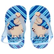 Sandália Praiana Baby Azul Dinossauro Menino Pimpolho