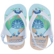 Sandália Praiana Baby Azul Dinossauro Masculina Pimpolho