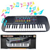 Teclado Piano Grande 37 Teclas Microfone Brinquedo DMT5701