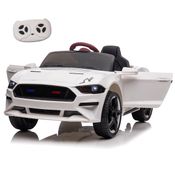 Carro Elétrico Importway Mustang 6V Branco Controle Remoto