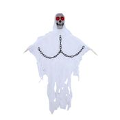 Enfeite Fantasma Decorativo Halloween 85cm com Luz Piscante e Som Ativado por Toque