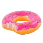 Bóia Inflável Gigante Donut Redonda Belfix Rosa