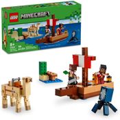 LEGO A VIAGEM DO BARCO PIRATA MINECRAFT - MBRINQ