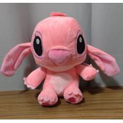 Brinquedo Pelúcia Musical Angel 23CM Rosa Antialérgico