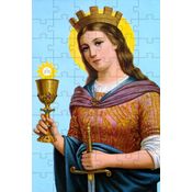 Quebra-cabeça Religiosos Cognitivo Santa Bárbara em 60 Peças