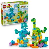 LEGO - Duplo Town - Dinossauros 3Em1 Sobre Rodas - 10451