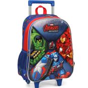 Mochila Infantil com Rodas - Marvel - Avengers - Luxcel