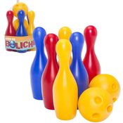 Jogo De Boliche Infantil 6 Pinos + 2 Bolas, Cardoso Toys, Brinquedo Crianças +3 Anos