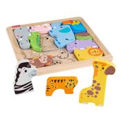 Brinquedo Educativo - Fisher-Price - Amigos Animaizinhos De Madeira - Unissex