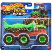 Hot Wheels Monster TRUCKS Caminhoes Reboque Mega WREX Verde Mattel HWN86